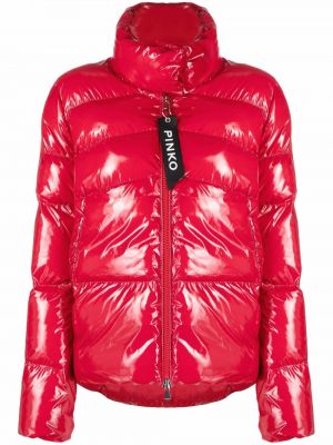 Chaqueta de plumas Pinko rojo