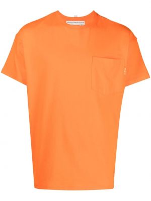 Krištáľové bavlnené tričko s vreckami Advisory Board Crystals oranžová