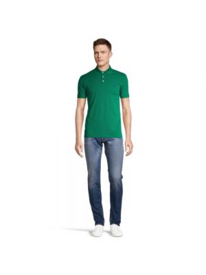 Koszula slim fit z siateczką Ralph Lauren zielona