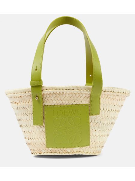 Τσάντα shopper Loewe πράσινο
