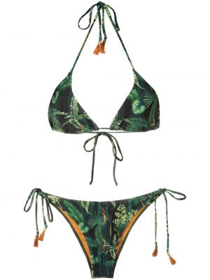 Bikini cu imagine Lygia & Nanny verde