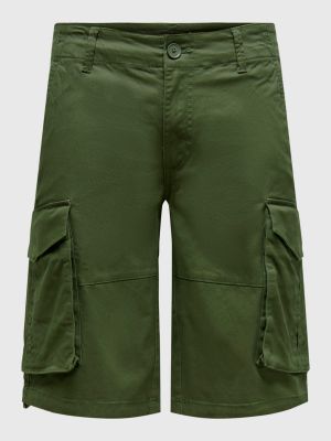 „cargo“ stiliaus kelnės Only & Sons žalia