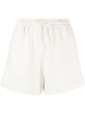Kratke hlače z vezenjem Ganni bela
