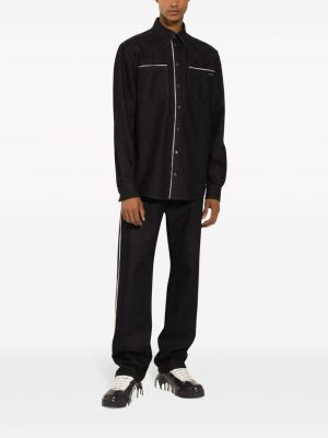 Džínová košile Dolce & Gabbana černá