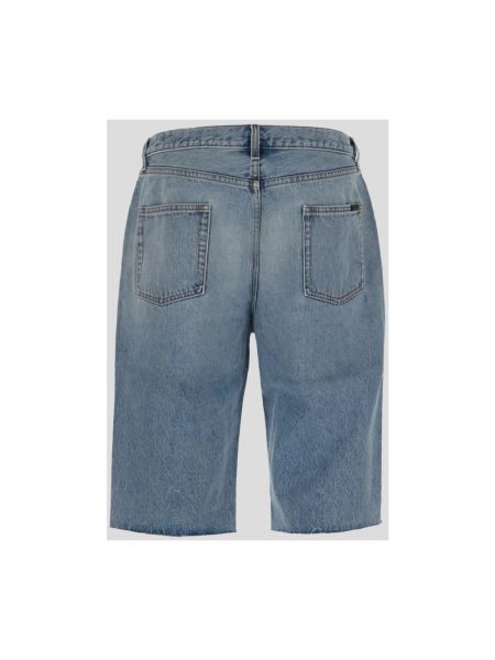 Pantalones cortos vaqueros Saint Laurent azul