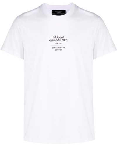 Raštuotas marškinėliai Stella Mccartney balta