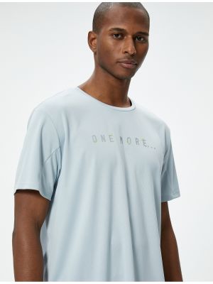 Αθλητική μπλούζα με σχέδιο με κοντό μανίκι Koton