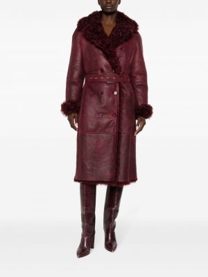 Beidseitig tragbare mantel Alberta Ferretti rot