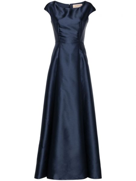 Saténové večerné šaty Blanca Vita modrá