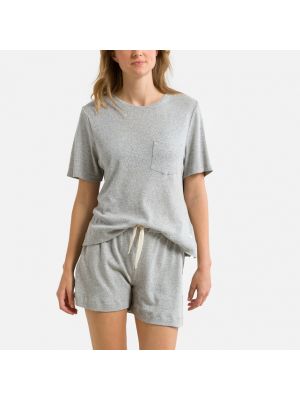 Pijama de algodón Petit Bateau gris