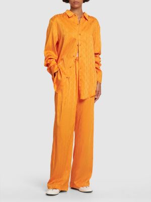 Jacquard hemd Marine Serre orange