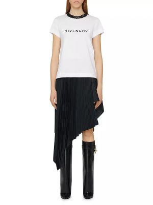 Приталенная футболка с коротким рукавом Givenchy белая