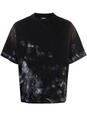 Βαμβακερή μπλούζα με σχέδιο We11done μαύρο