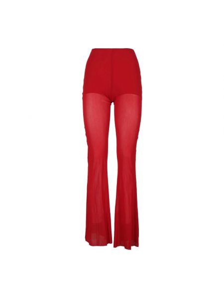 Szerokie spodnie z siateczką Philosophy Di Lorenzo Serafini czerwone