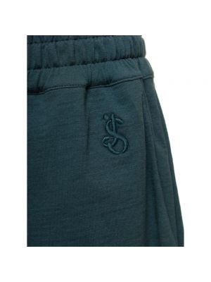 Pantalones cortos de algodón Jil Sander verde