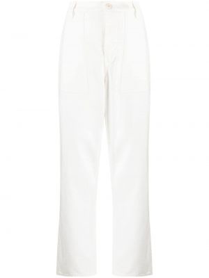 Памучни ленени панталон бродирани Polo Ralph Lauren