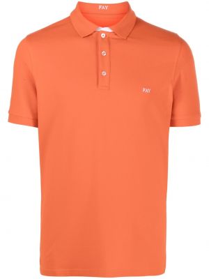 Siuvinėtas polo marškinėliai Fay oranžinė