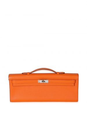 Listová kabelka Hermès oranžová
