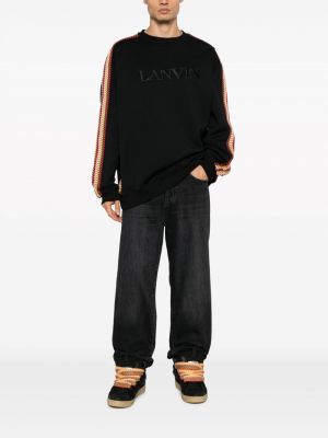 Krajkové tričko Lanvin černé
