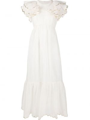 Ruffle dress Zimmermann hvit