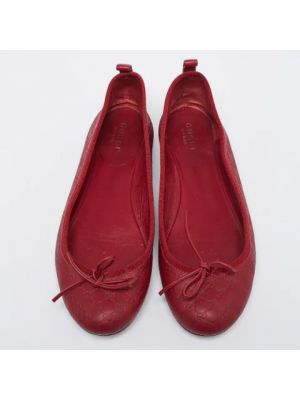 Calzado de cuero Gucci Vintage rojo