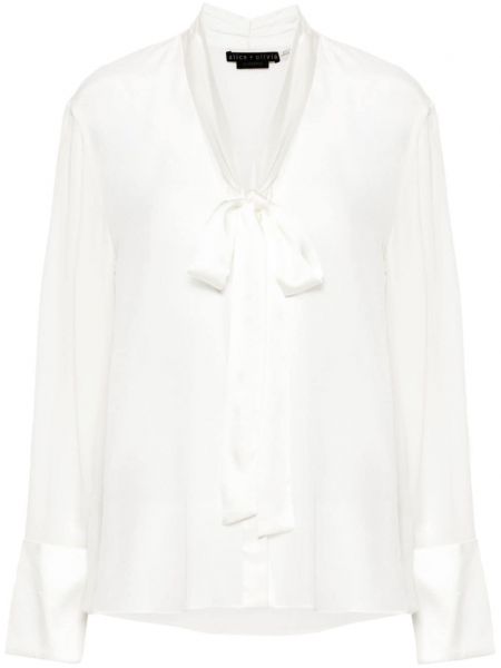 Bluse Alice + Olivia hvid