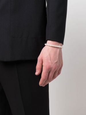 Bracelet avec perles Emanuele Bicocchi argenté