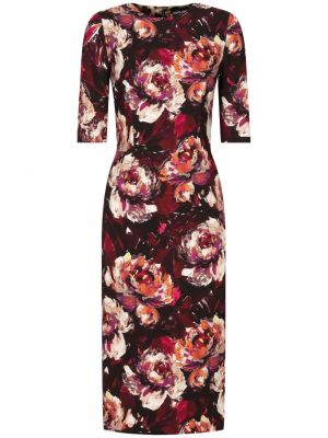 Midi haljina s printom Dolce & Gabbana