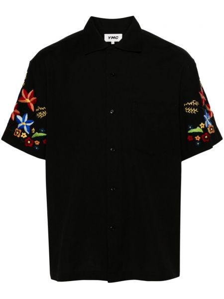 Chemise à fleurs Ymc noir