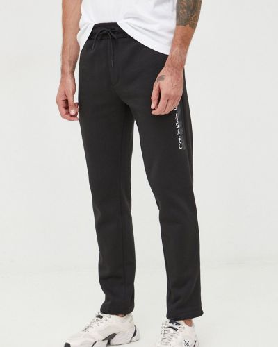 Calvin Klein Jeans nadrág fekete, férfi, sima