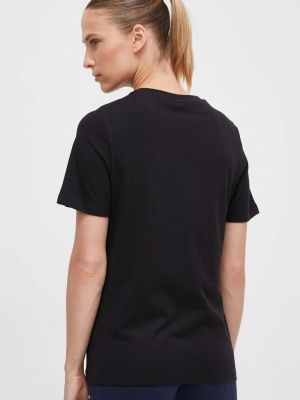 Bavlněné tričko Reebok černé