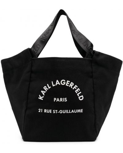 Trykt shoppingbag Karl Lagerfeld svart