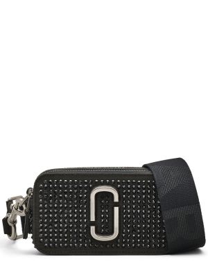 Чанта за ръка с кристали Marc Jacobs черно