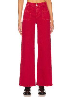 Pantalones slim fit con bolsillos Frame rojo