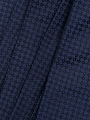 Jedwabny krawat żakardowy Givenchy niebieski