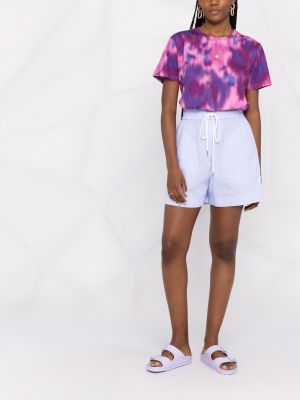 Tričko s potiskem Isabel Marant Etoile fialové