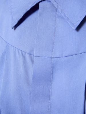 Bavlněná hedvábná košile Bite Studios modrá