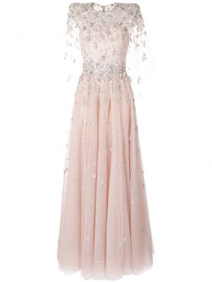 Krystaller rett kjole Jenny Packham rosa