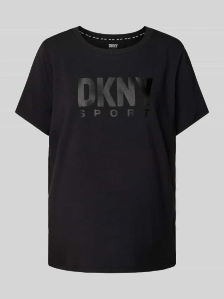 Koszulka z nadrukiem Dkny Performance czarna