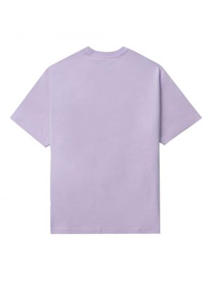 T-shirt brodé en coton Chocoolate violet