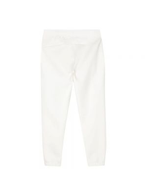 Pantalones de chándal de algodón Calvin Klein blanco