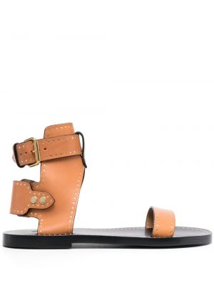 Sandale din piele Isabel Marant maro