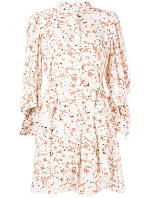 Trykt floral dress Acler hvit