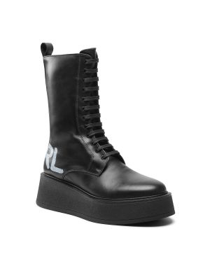 Škornji Karl Lagerfeld črna