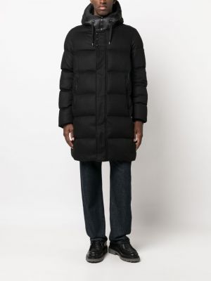 Kabát s kapucí Herno černý