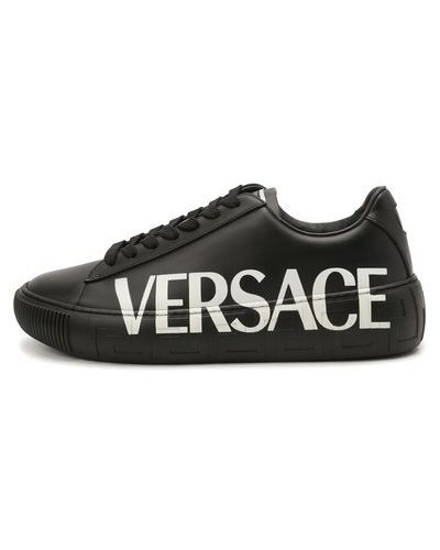 Кожаные кеды Versace