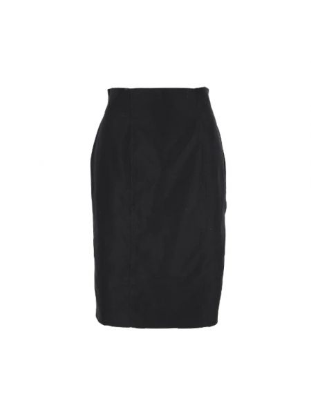 Spódnica bawełniana retro Yves Saint Laurent Vintage czarna