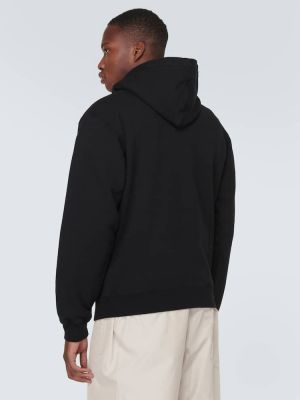 Pamučna hoodie s kapuljačom Jacquemus crna