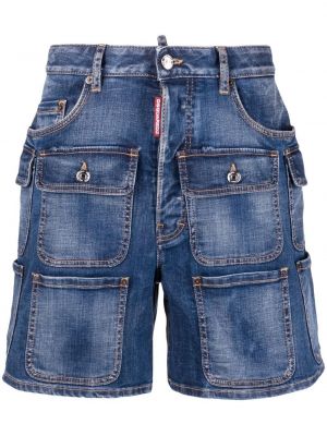Kratke jeans hlače Dsquared2 modra