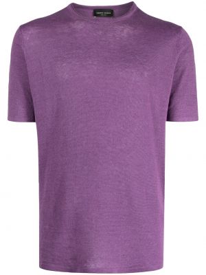 Marškinėliai Roberto Collina violetinė
